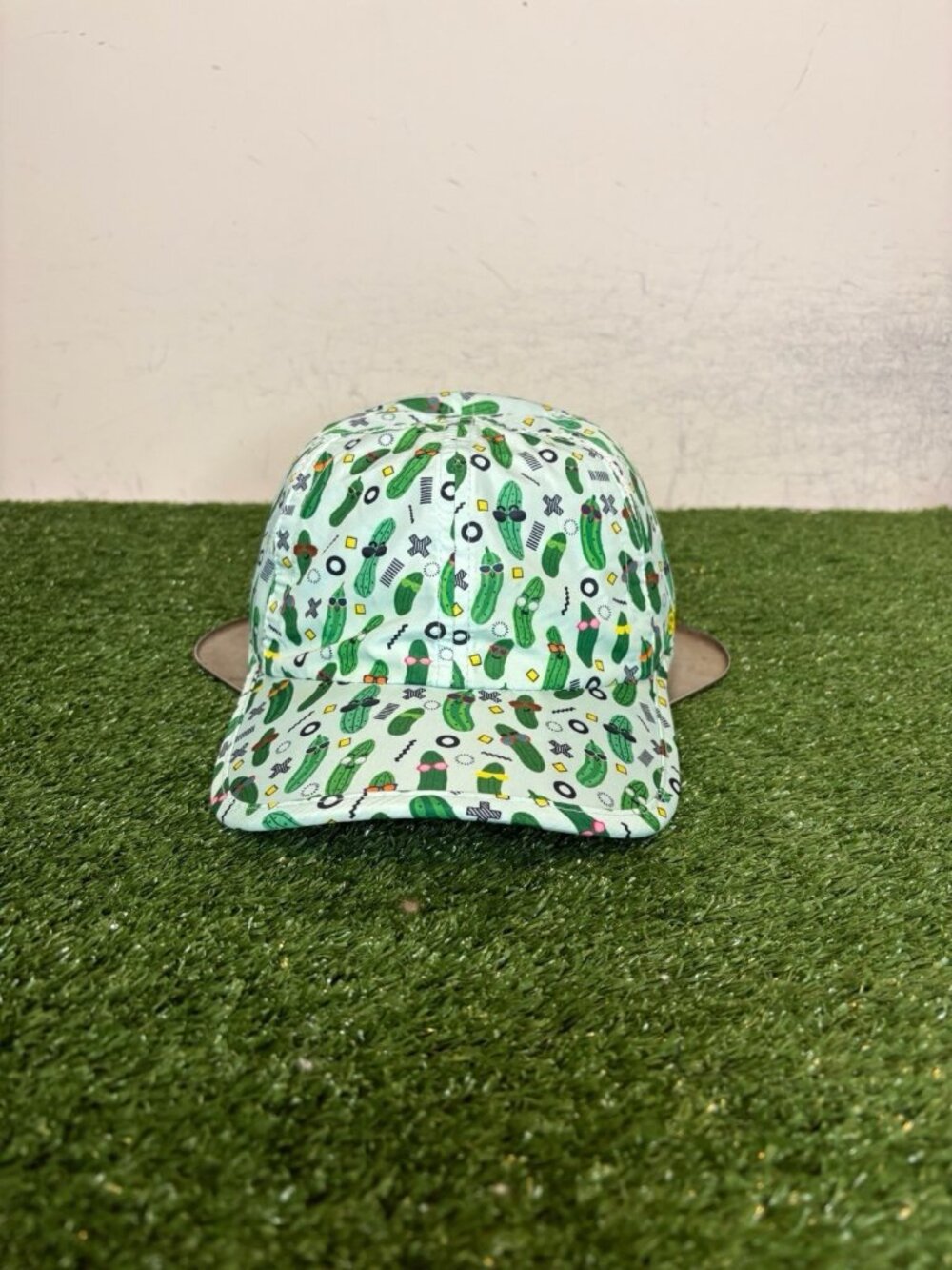 Sprints hat cap strap back blue green pickle peeps lighweight breathable mens